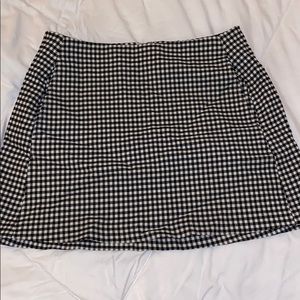 Urban Outfitters checkered mini skirt